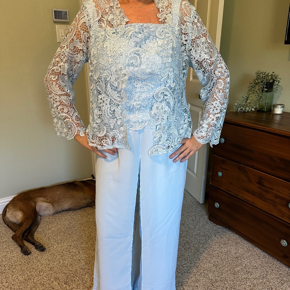 3 piece formal pant suit - size 10-12